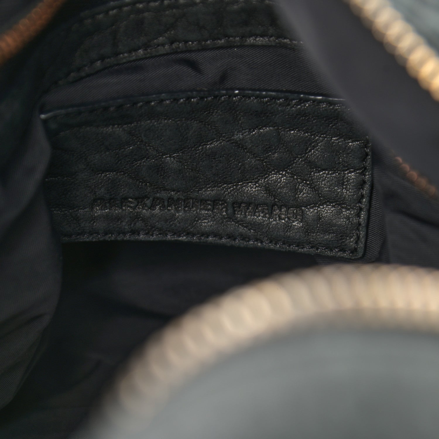 Alexander Wang Pebbled Lambskin Rockie Black Rose Gold Hardware 6 of 11