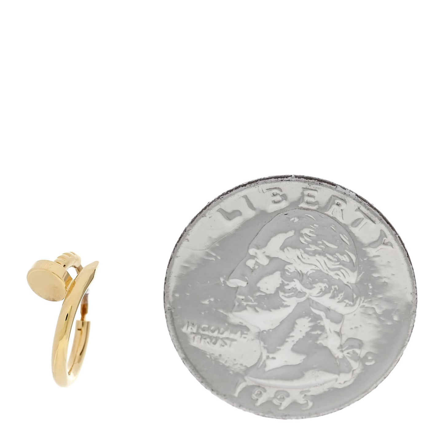 18K Yellow Gold Juste Un Clou Single Hoop Earring