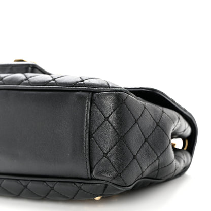 Dolce & Gabbana Lambskin Watersnake Embellished Lucia Shoulder Bag Black 9 of 11