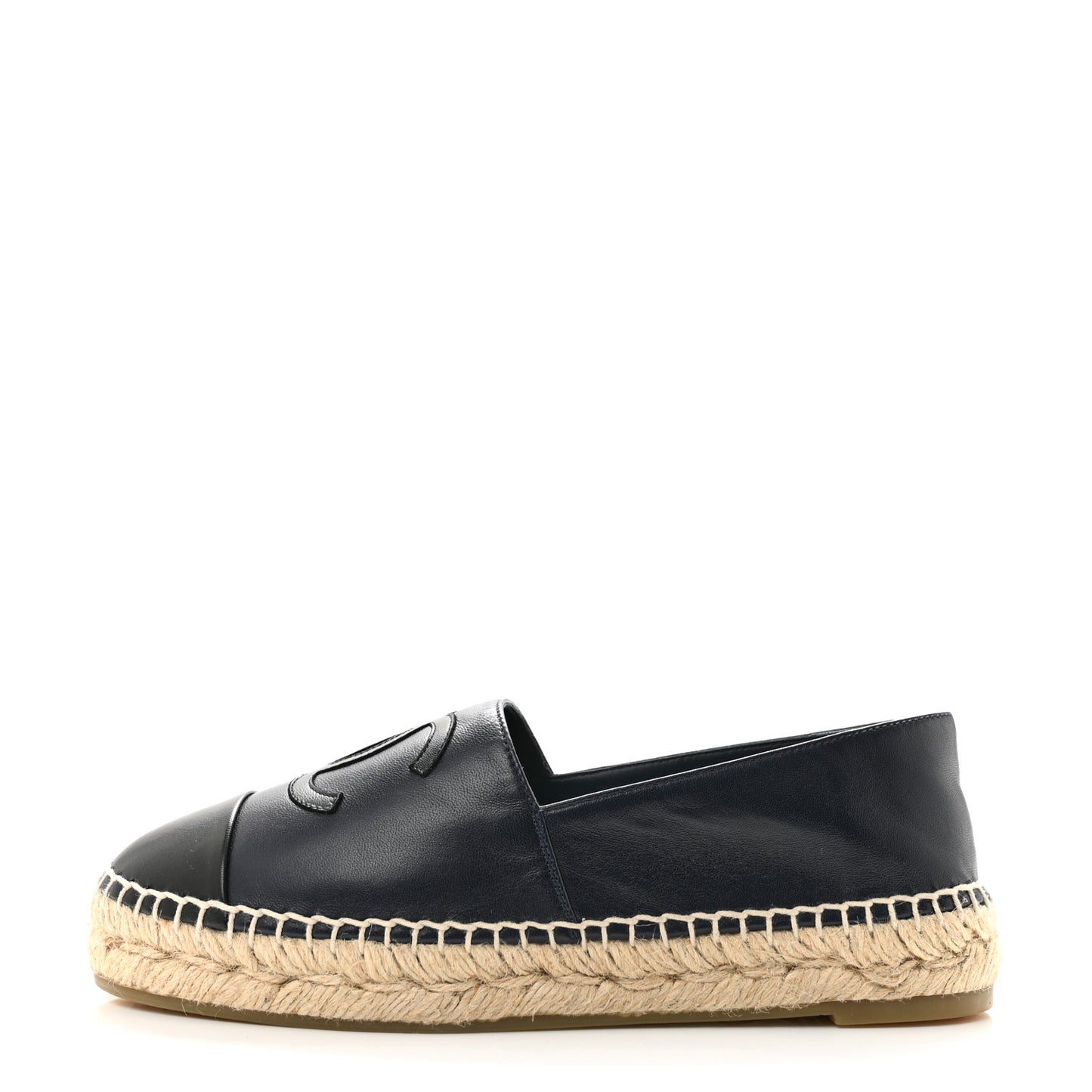 Lambskin CC Espadrilles 36 Dark Navy