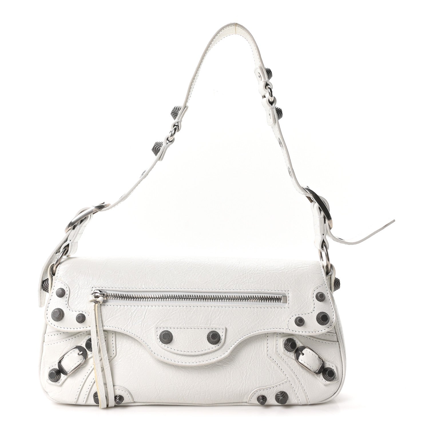 Balenciaga Agneau Arena Small Le Cagole Sling Bag Optic White 1 of 10