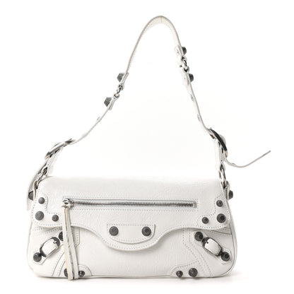 Balenciaga Agneau Arena Small Le Cagole Sling Bag Optic White 1 of 10