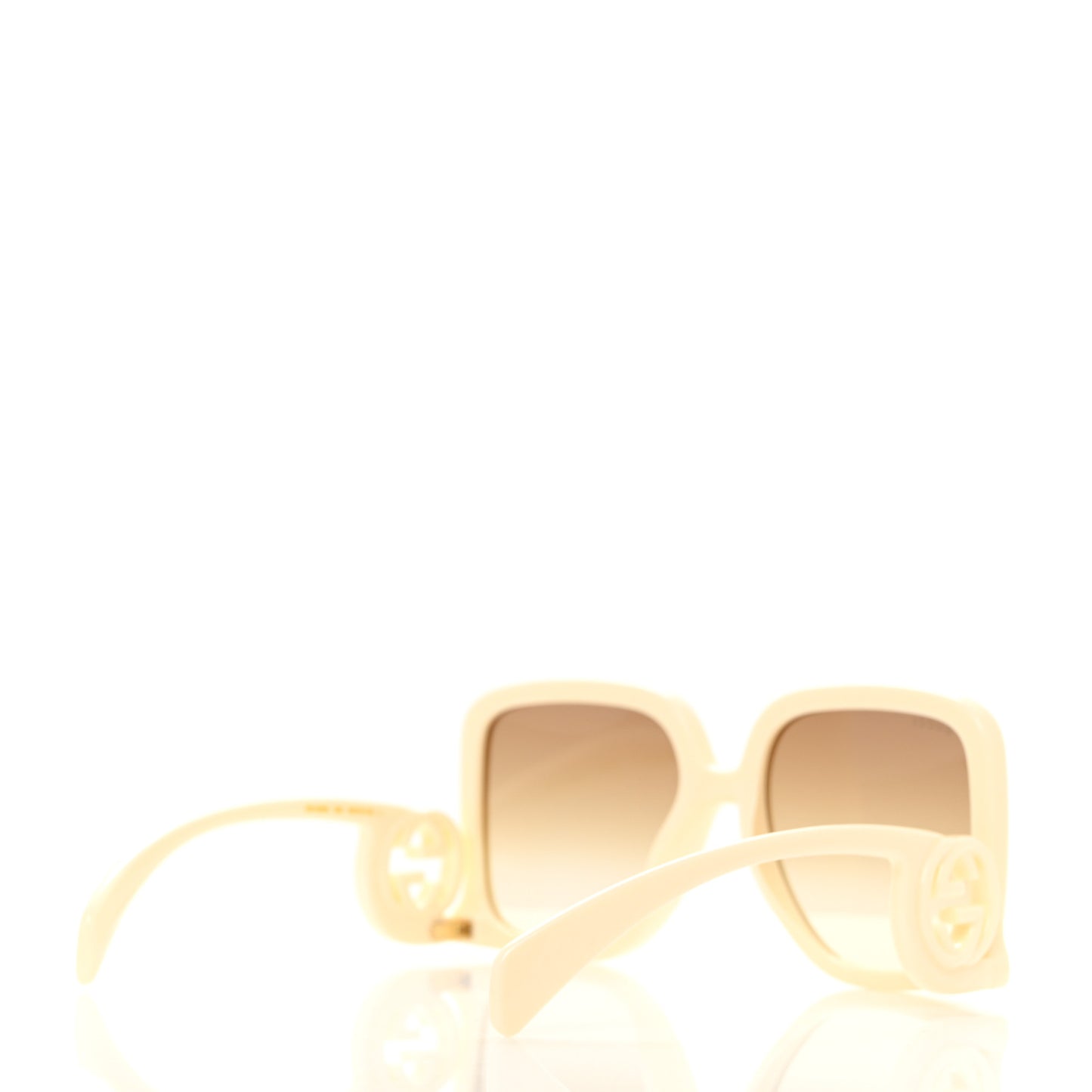 Acetate Rectangle Frame Sunglasses GG1326S White