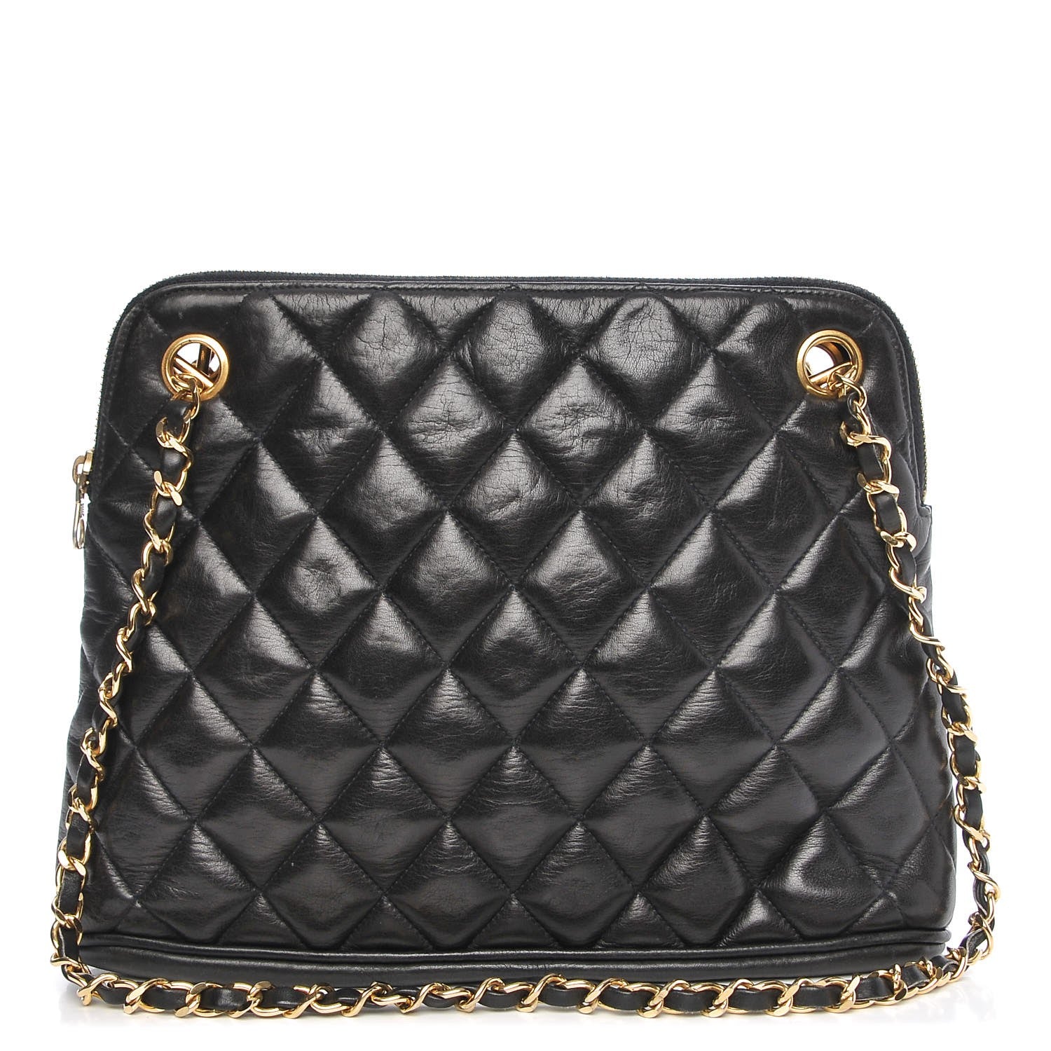 Chanel Lambskin Quilted Shoulder Bag Black 1 of 9
