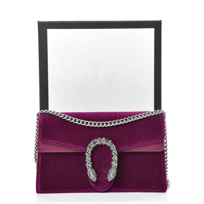 Gucci Velvet Super Mini Dionysus Shoulder Bag Fuchsia Violet Cyclamen 13 of 13