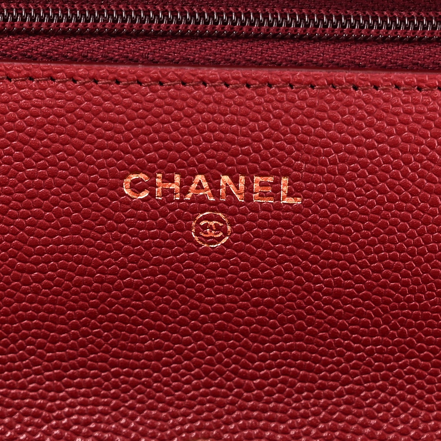 Chanel Shiny Caviar Quilted Turnlock Top Handle Wallet On Chain WOC Red 6 of 11