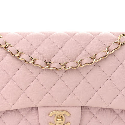 Chanel Caviar Quilted Medium Double Flap Light Pink 8 of 11