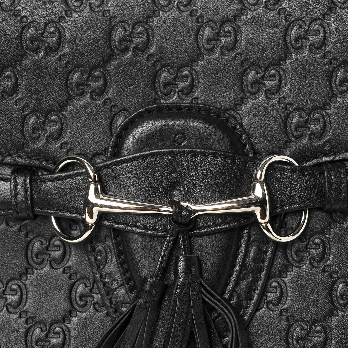 Guccissima Large Emily Chain Shoulder Bag Black