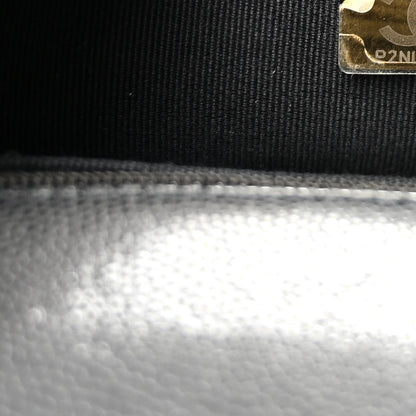 Chanel Shiny Caviar Quilted Mini Chain Messenger Flap Bag Black 7 of 11
