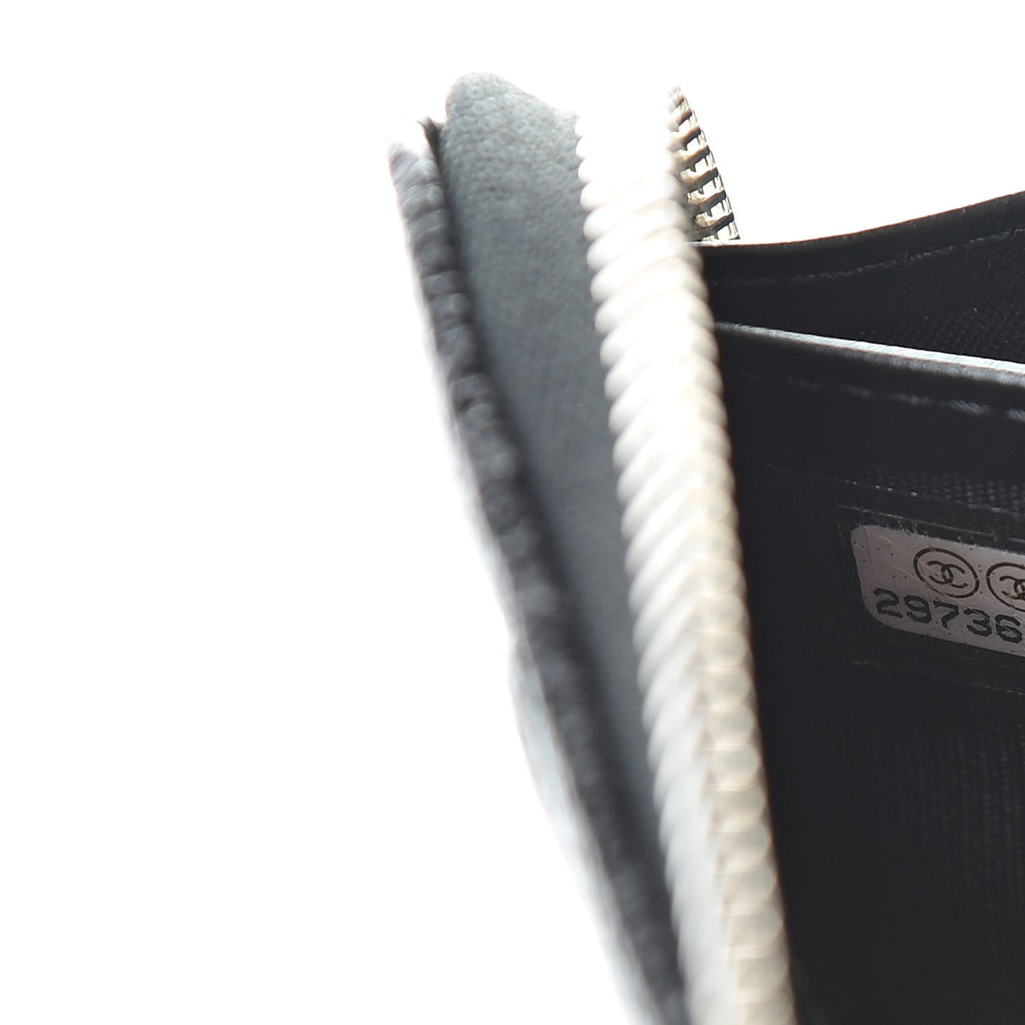 Caviar Quilted Large Gusset Zip Around Wallet Black