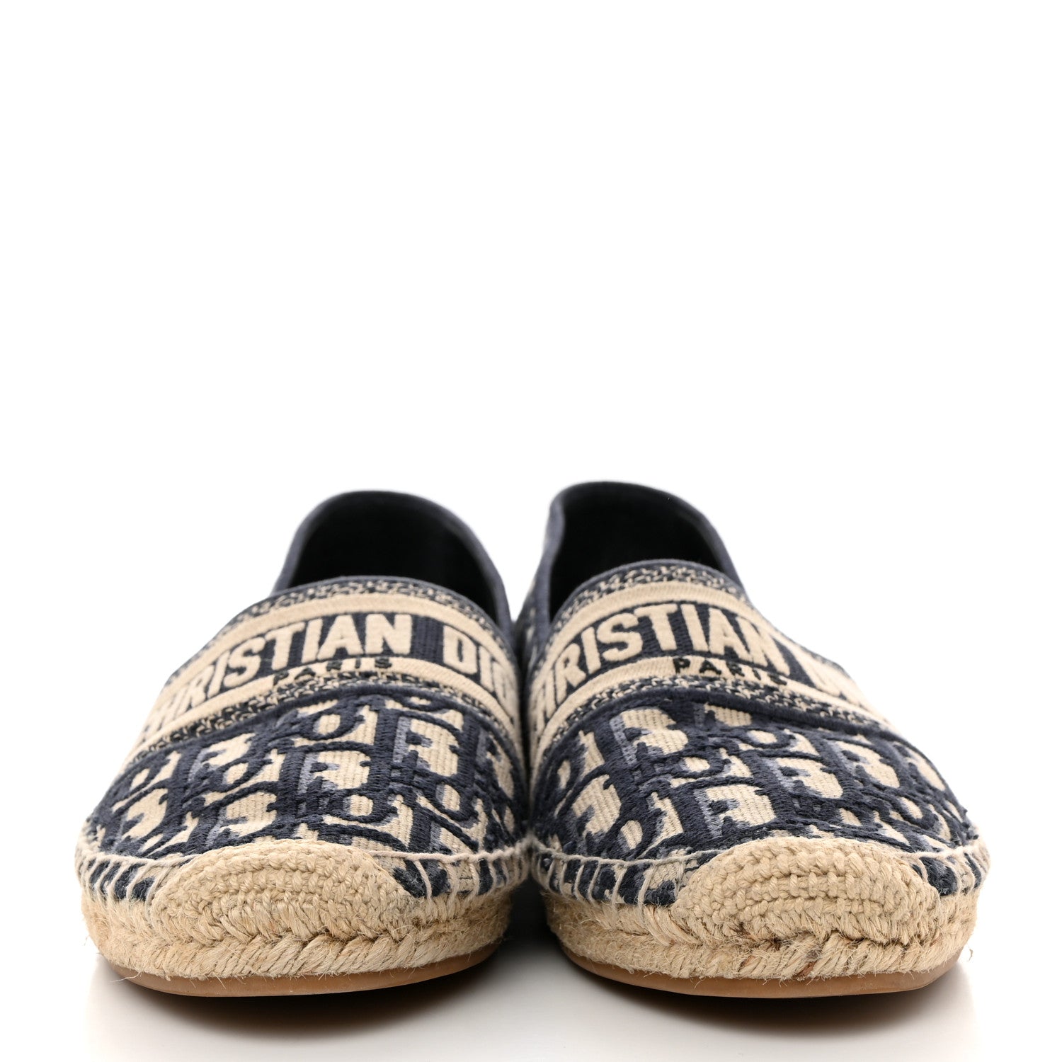 Christian Dior Oblique Embroidered Granville 15mm Espadrilles 40.5 Deep Blue 2 of 8