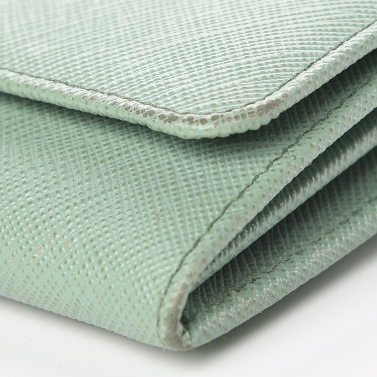 Saffiano Metal Continental Flap Wallet Acquamarina