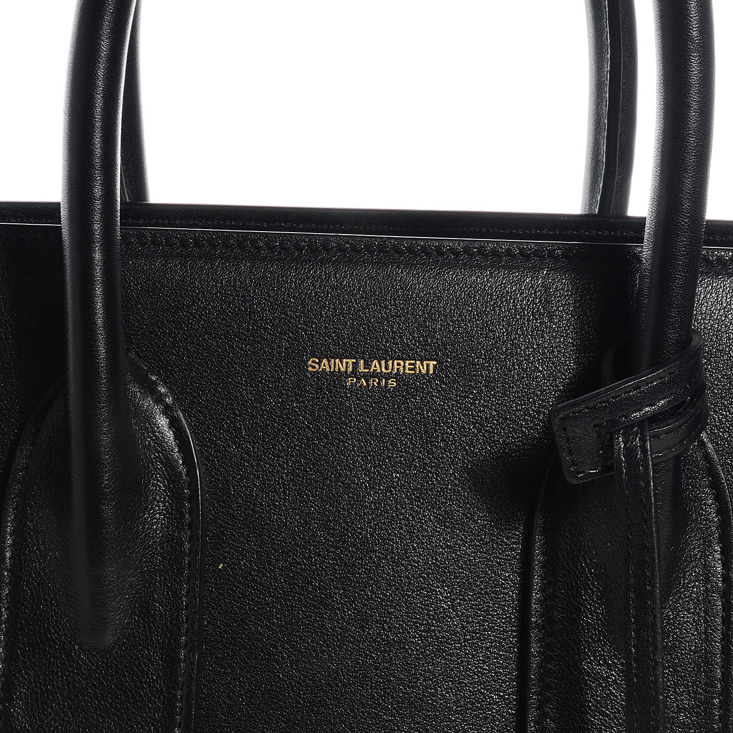Saint Laurent Leather Small Sac De Jour Black 5 of 9