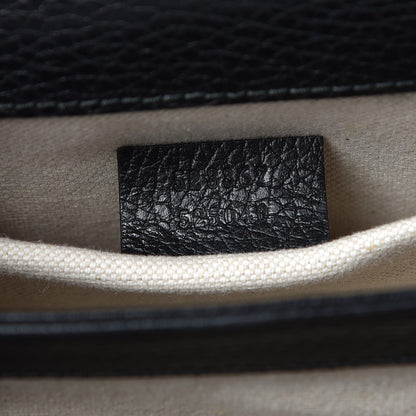Gucci Dollar Calfskin Crystal Web Mini Dionysus Bamboo Top Handle Bag Black Black Diamond 7 of 8