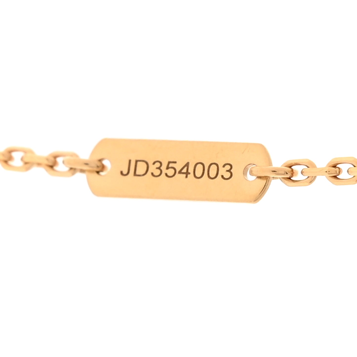 18K Yellow Gold Mother of Pearl Vintage Alhambra Pendant Necklace