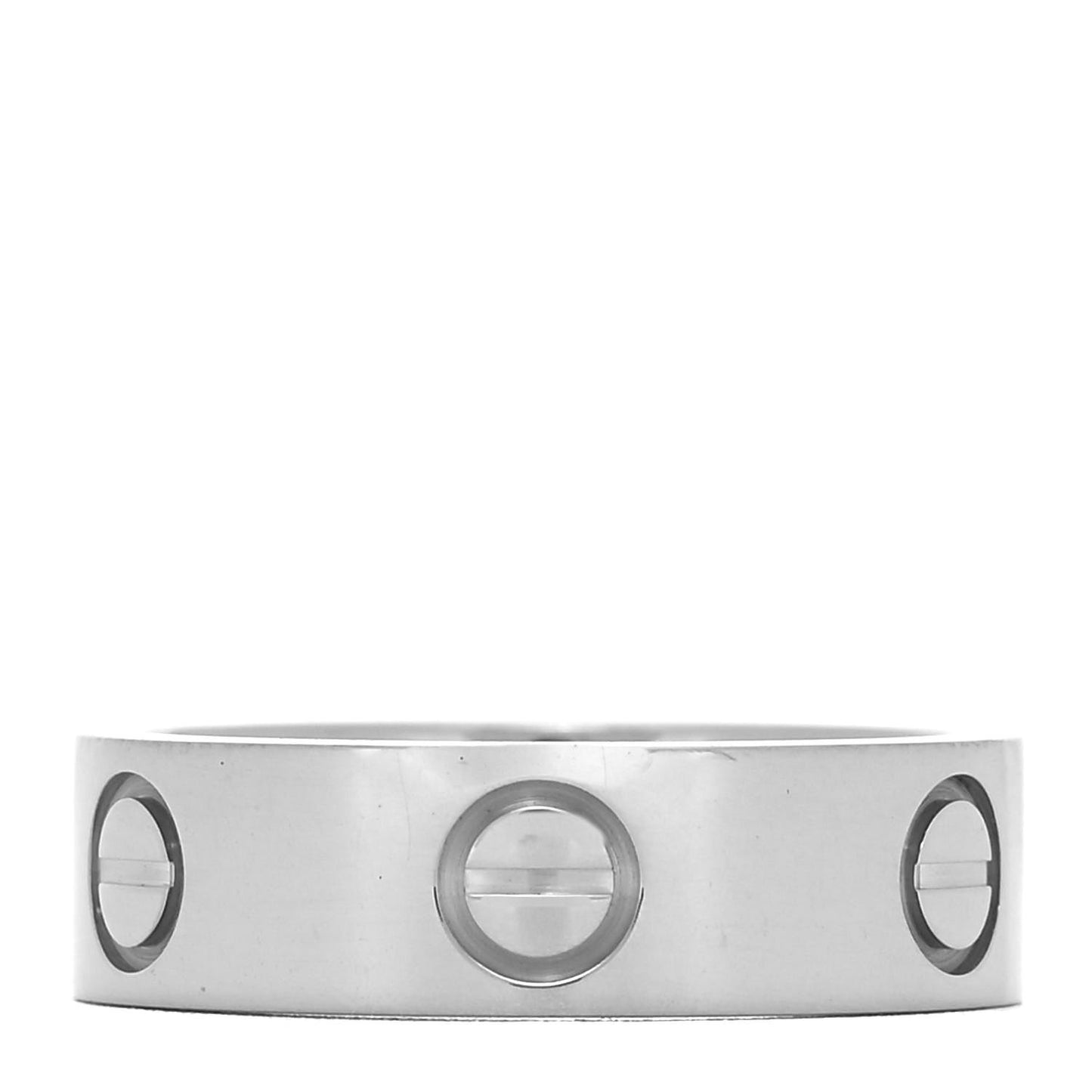 18K White Gold 5.5mm LOVE Ring 51 5.75