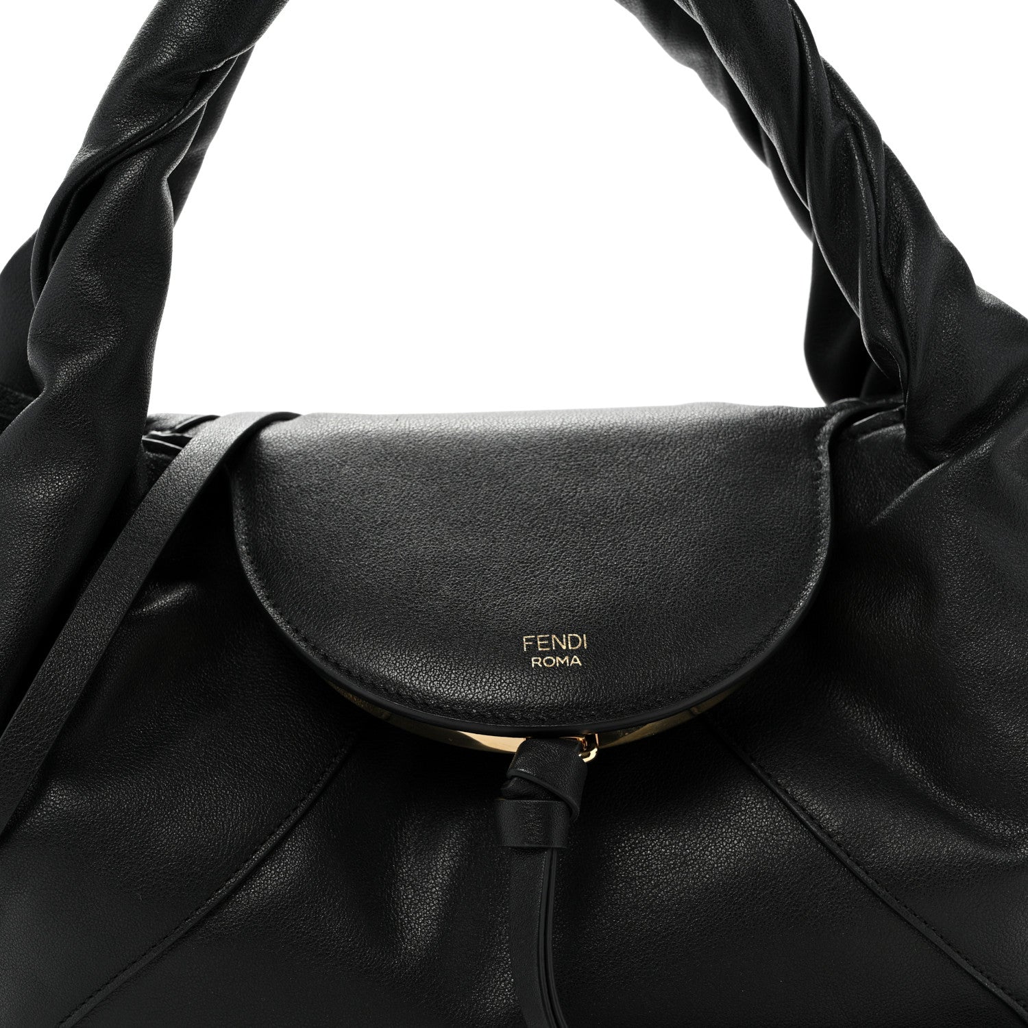 Fendi Calfskin Small Spy Black 7 of 9