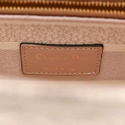 Christian Dior Canvas Toile De Jouy Reverse Embroidered Medium Lady D-Lite Rose 6 of 10