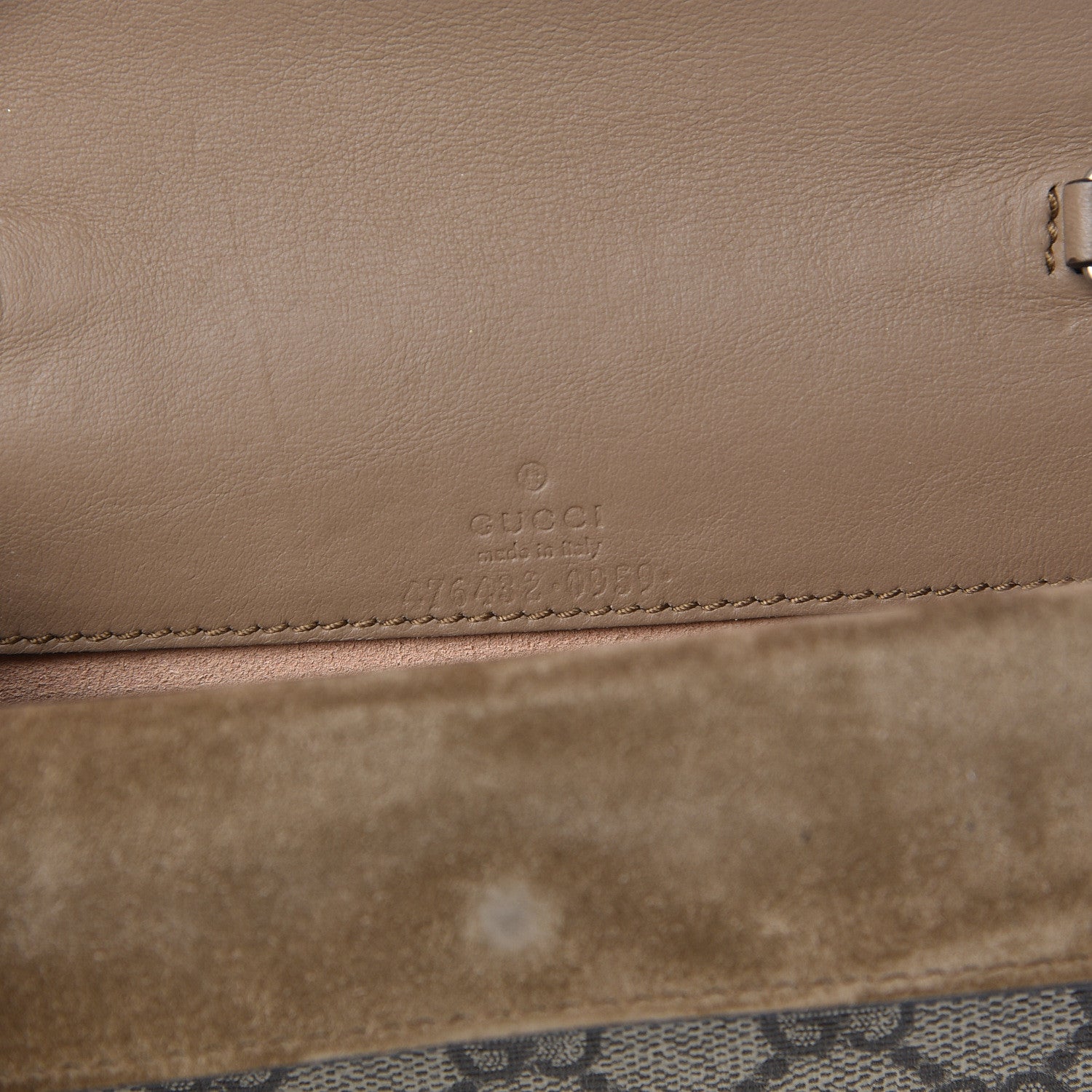 Gucci GG Supreme Monogram Super Mini Dionysus Shoulder Bag Taupe 6 of 10