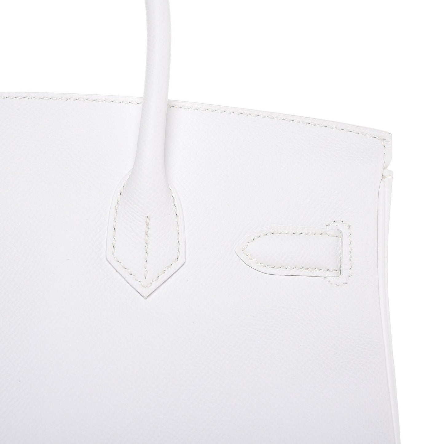 Epsom Birkin 30 Blanc White