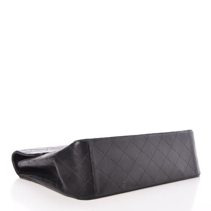 Chanel Lambskin Quilted XL Jumbo Single Flap Black 4 of 18
