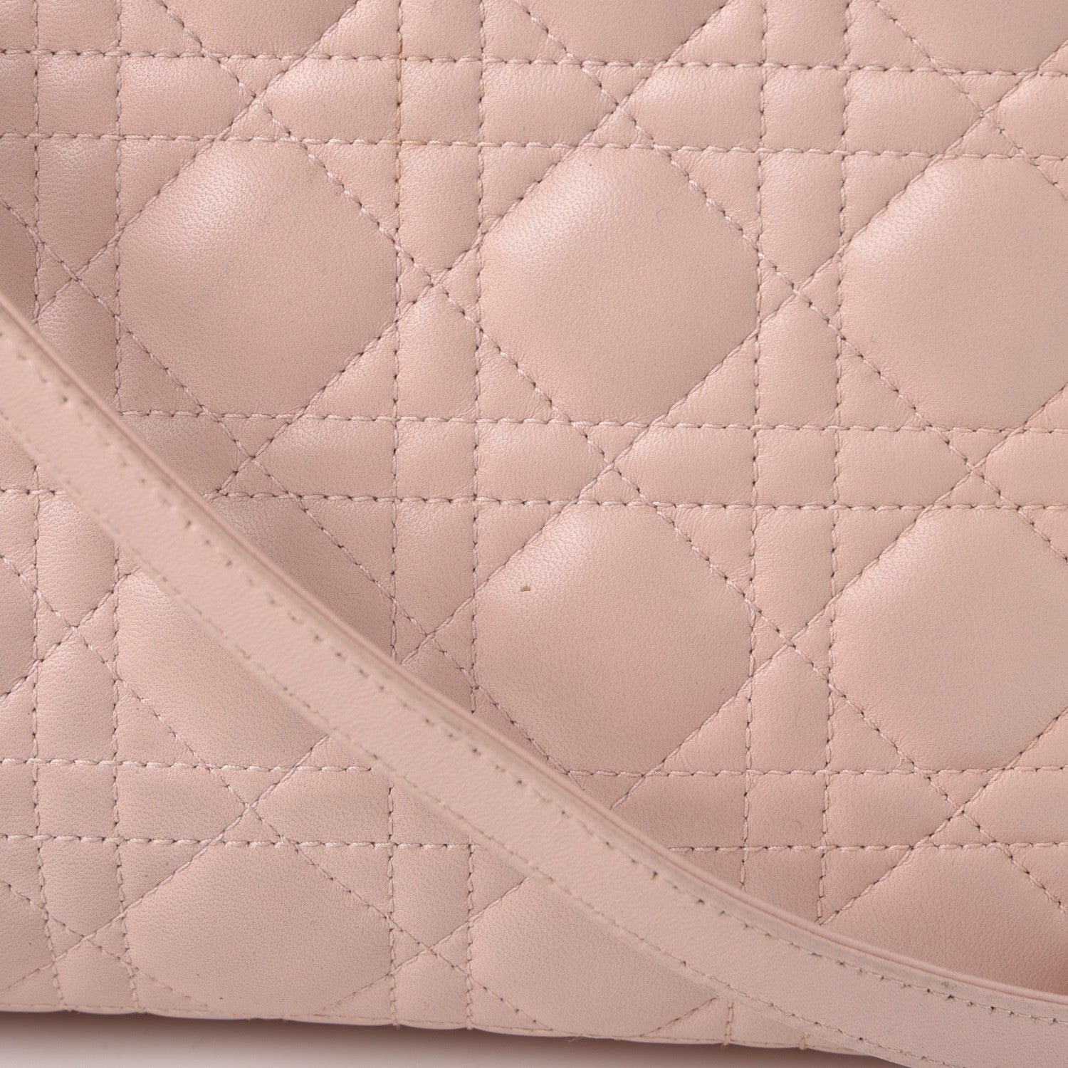 Christian Dior Lambskin Cannage Large Lady Dior Light Pink 9 of 13
