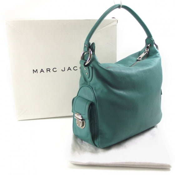 Marc Jacobs Leather Large Multipocket Hobo Teal 3 of 11