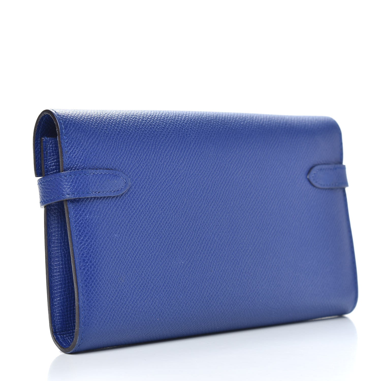 Hermes Epsom Kelly Longue Wallet Bleu Electrique 3 of 11