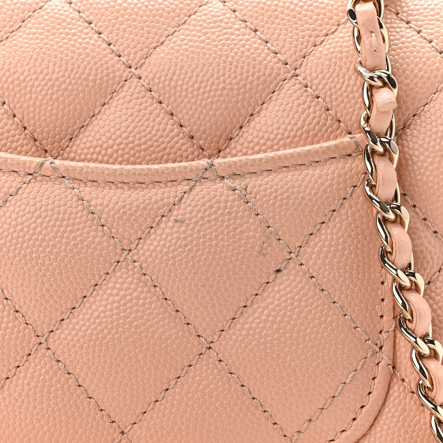 Chanel Caviar Quilted Extra Mini Coco Handle Flap Rose Clair 9 of 9