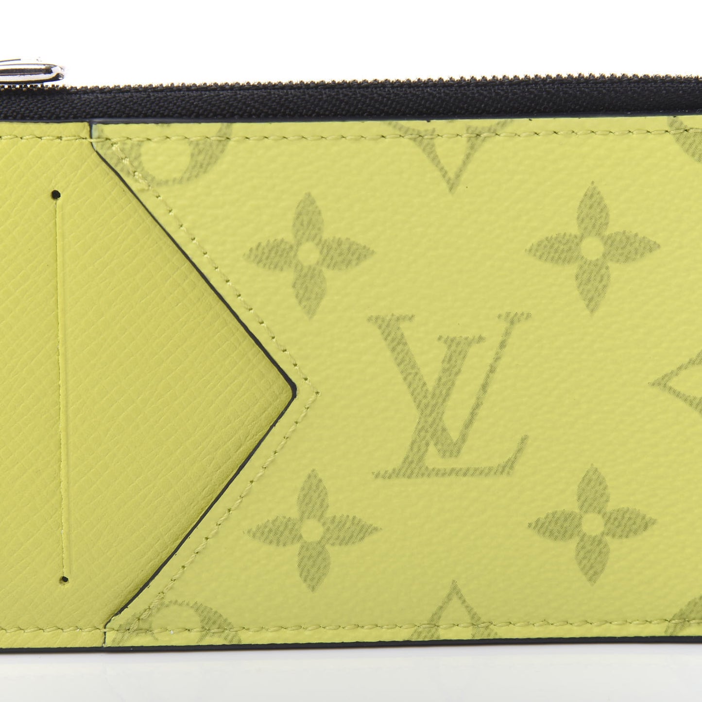 Monogram Taiga Coin Card Holder Yellow