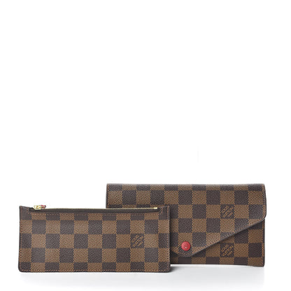 Louis Vuitton Damier Ebene Josephine Wallet Red 3 of 11