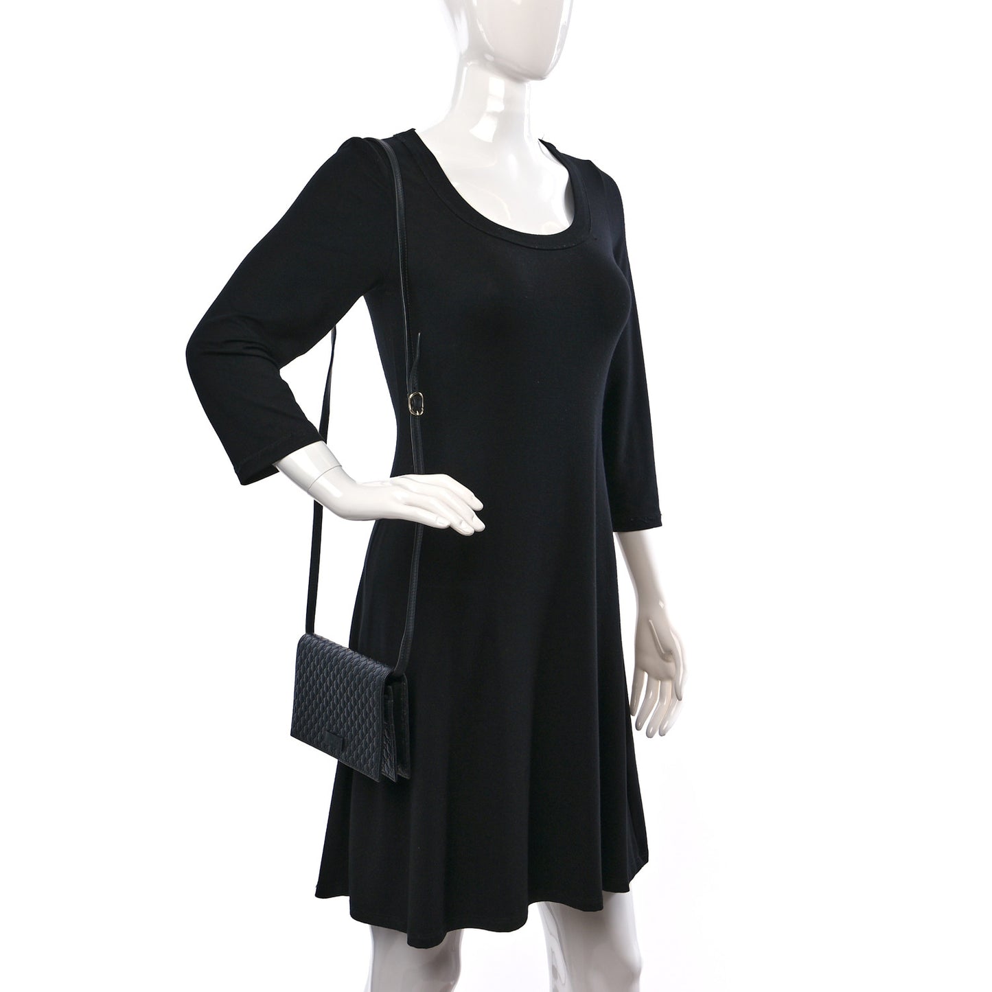 Microguccissima Crossbody Wallet Black