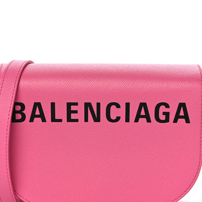 Balenciaga Signature Grained Calfskin Logo Print Ville Day Bag XS Rose Bubblegum Black 7 of 10
