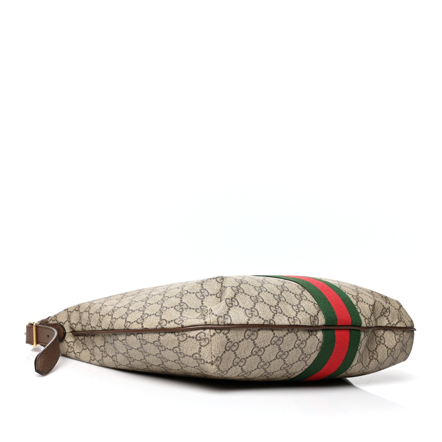 Gucci GG Supreme Monogram Web Ophidia Half Moon Hobo Brown 4 of 12