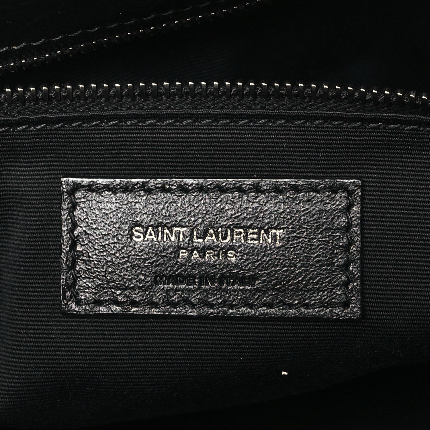 Saint Laurent Crinkled Calfskin Matelasse Monogram Large Niki Chain Satchel Black 6 of 9