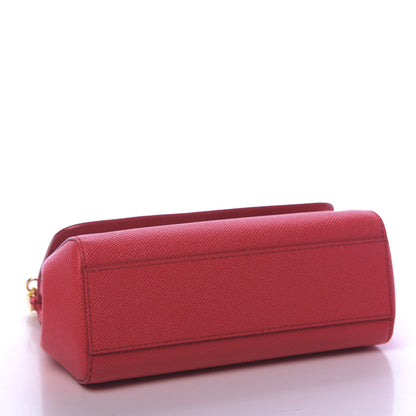 Dolce & Gabbana Dauphine Mini Miss Sicily Satchel Dark Red 3 of 8