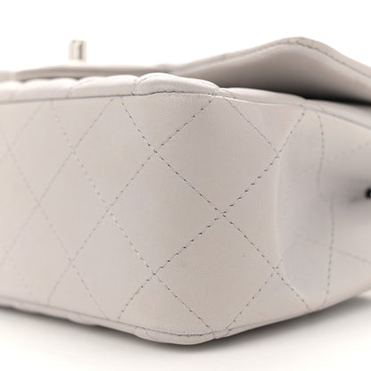 Chanel Lambskin Quilted Mini Rectangular Flap Grey 10 of 12
