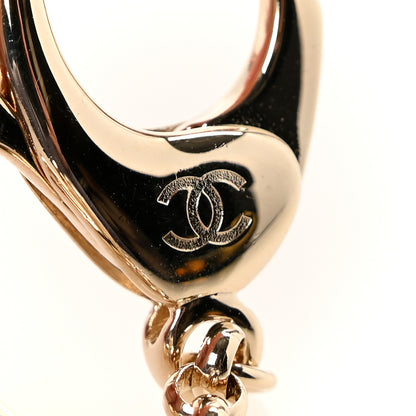 Chanel Metal Pearl CC Key Chain Gold 3 of 5