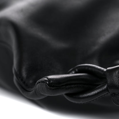 Saint Laurent Lambskin Teddy Drawstring Bag Black 9 of 12