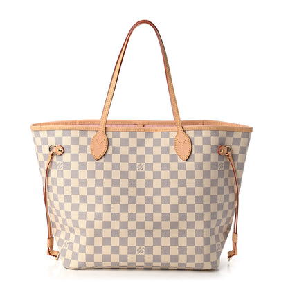 Louis Vuitton Damier Azur Neo Neverfull MM Rose Ballerine 1 of 9