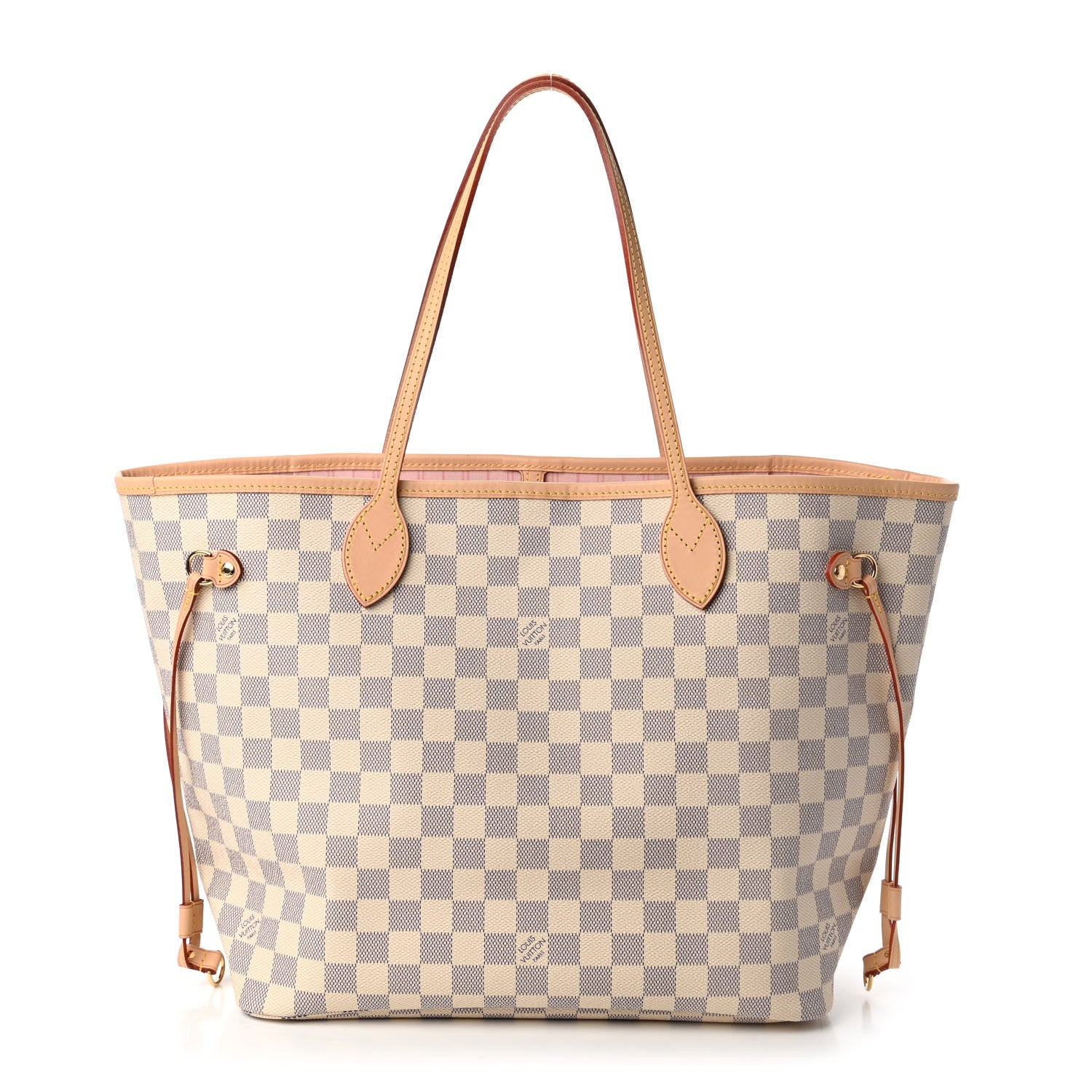 Louis Vuitton Damier Azur Neo Neverfull MM Rose Ballerine 1 of 9