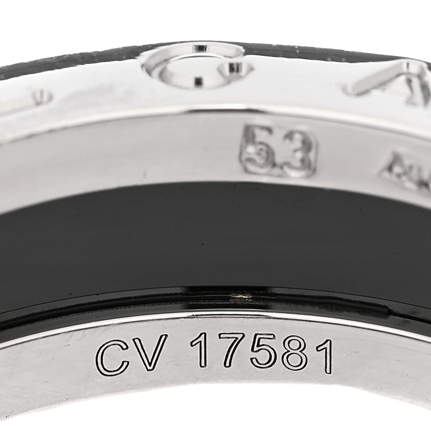 Bulgari Sterling Silver Ceramic Save The Children One-Band Ring 53 6.25 6 of 6