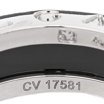 Bulgari Sterling Silver Ceramic Save The Children One-Band Ring 53 6.25 6 of 6