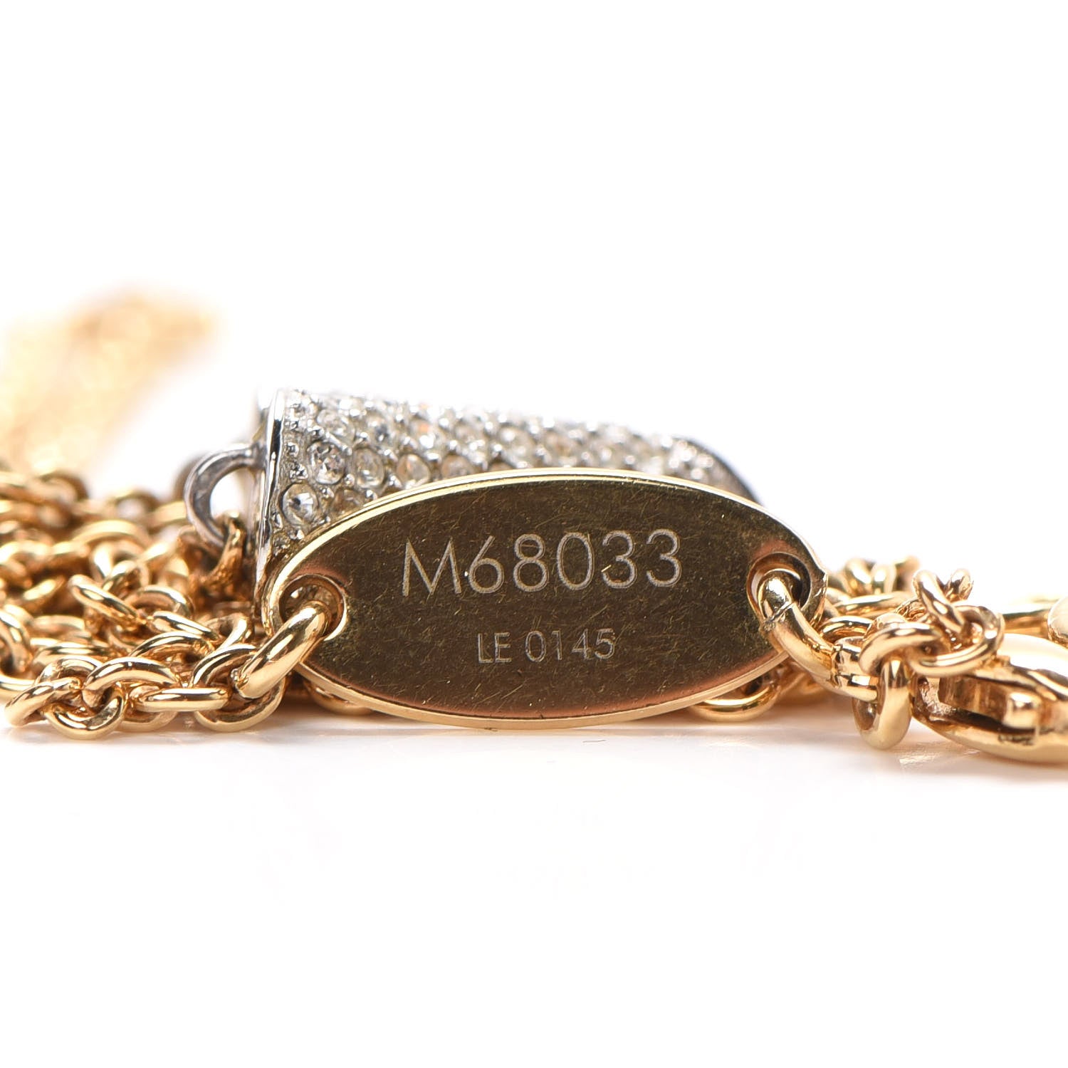 Louis Vuitton Swarovski Essential V Strass Necklace 5 of 6