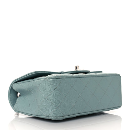 Chanel Caviar Quilted Mini Rectangular Flap Green 4 of 11