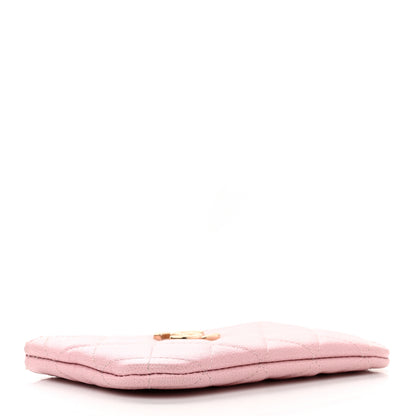 Chanel Caviar Quilted Studded CC Small Cosmetic Case Light Pink 4 of 7