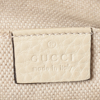 Gucci Pebbled Calfskin Small Soho Disco Bag Off White 6 of 10