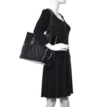 Chanel Vinyl Quilted Large In The Business Tote Black 2 of 10