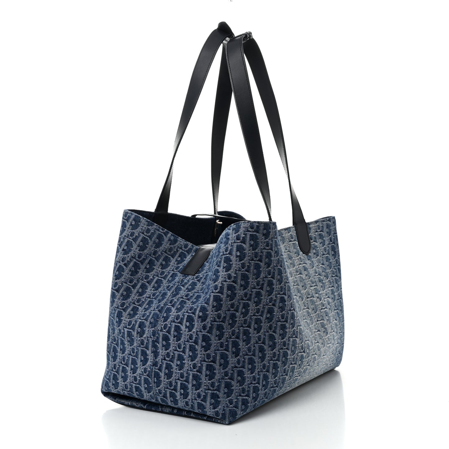 DIOR Denim Jacquard Oblique Large Toujours Blue