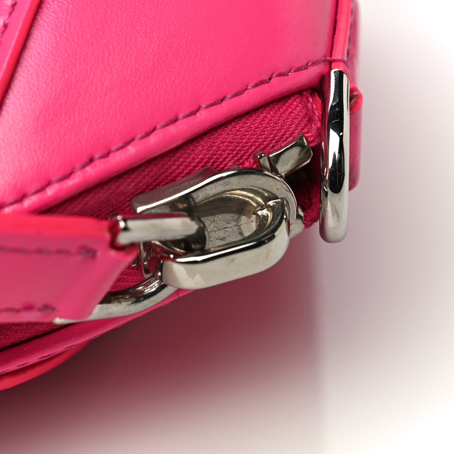 Shiny Lord Calfskin Mini Antigona Shocking Pink